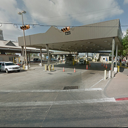 Looking south at Matamoros from the Brownsville border crossing