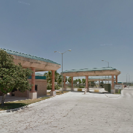 Looking towards the Rio Grande City Bridge border crossing